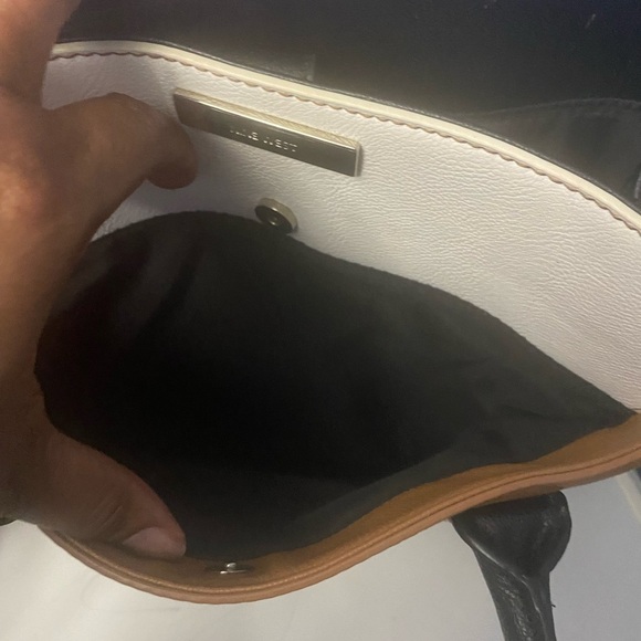 Nine West colorblock leather shoulder handbag purse medium size - Picture 5 of 8